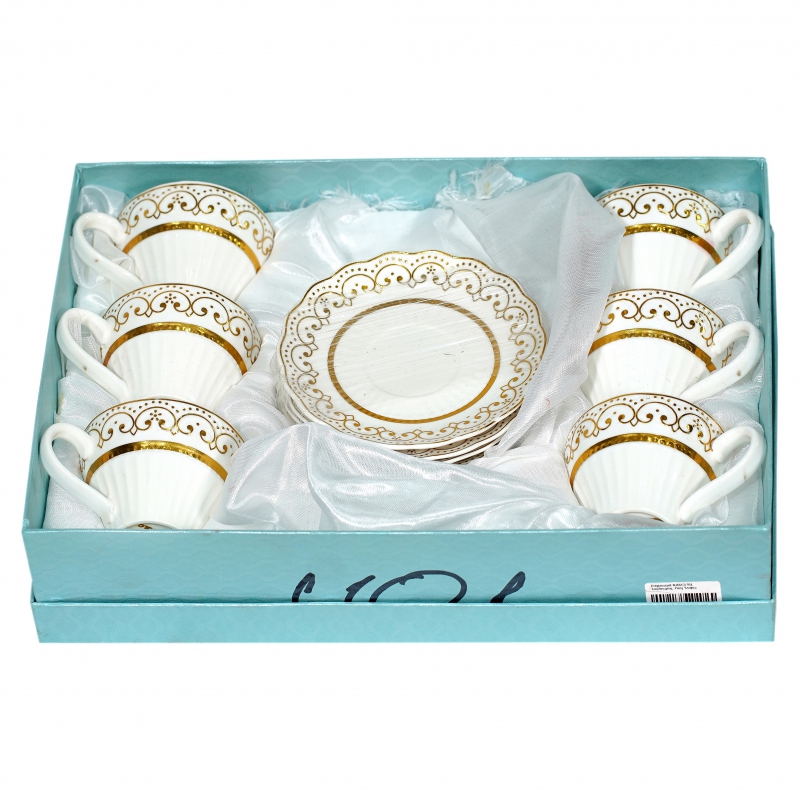 Բաժակ Սուրճի RZSC1701 Լայնացող, Ոսկ Նախշ 2